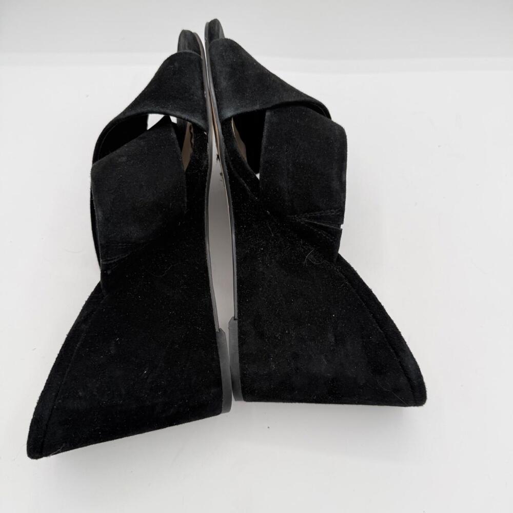 Sam‎ Edelman Nahla Women's 9 Black Suede Wedge Shoes Classic - Picture 5 of 7